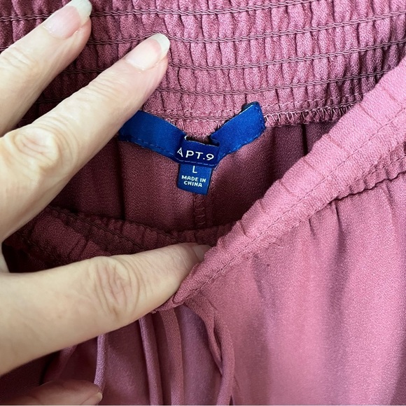 Apt 9 Elegant Rose Pink High Low Women's Skirt Flowy Feminine A Line Size L - Picture 6 of 8